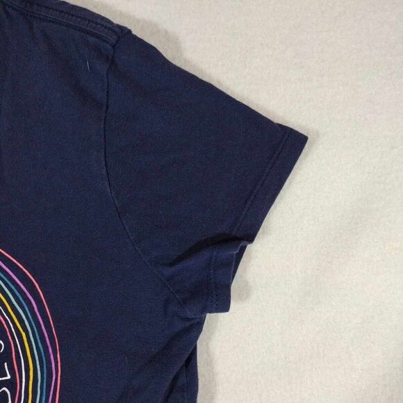 Girls Size Xl 14 Old Navy Actve Cropped Short Sleeve Shirt Blue - Picture 6 of 9